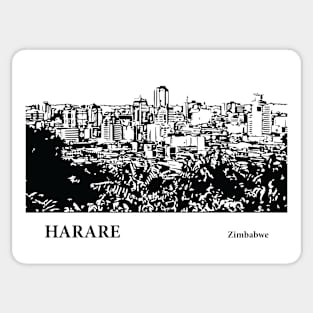 Harare Zimbabwe Sticker